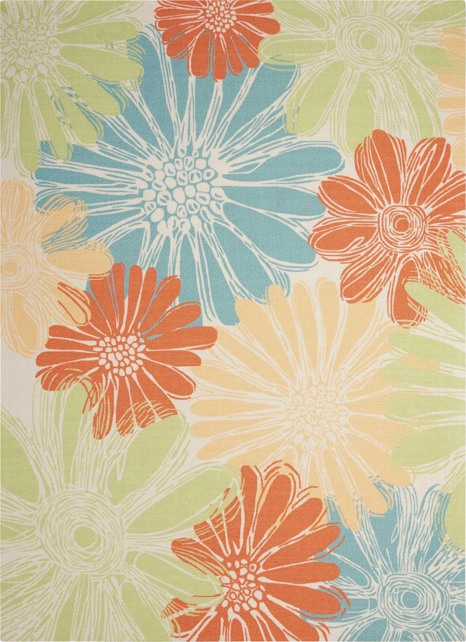 Bloomwood Multi 5' x 8' Indoor/Outdoor Rug - Thumbnail - Image 1