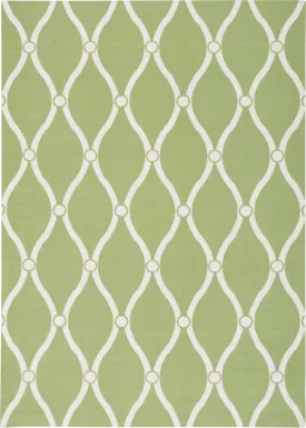 Nabella Green 8' x 11' Indoor/Outdoor Rug