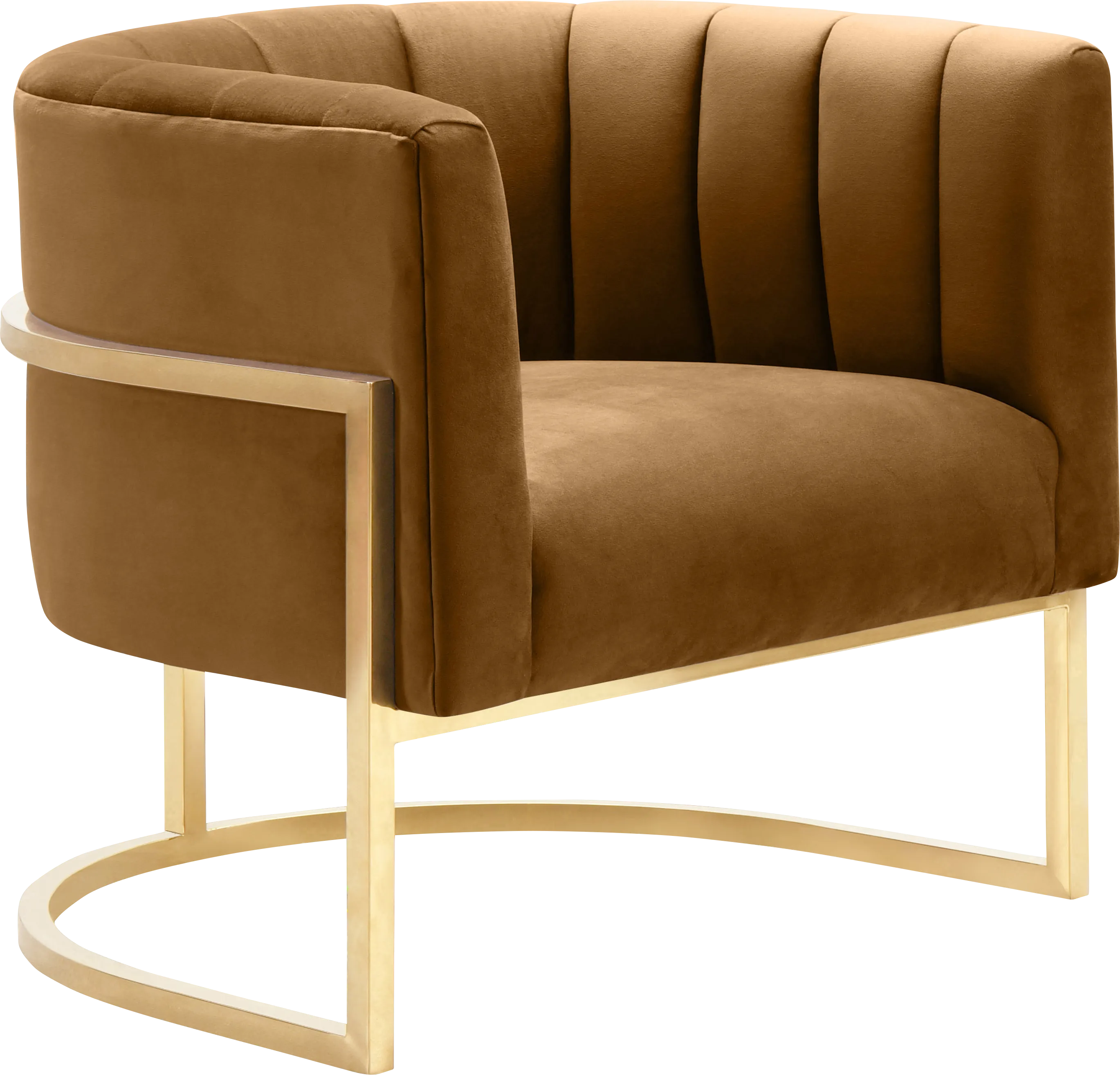 Arietta Cognac Accent Chair - Thumbnail - Image 1