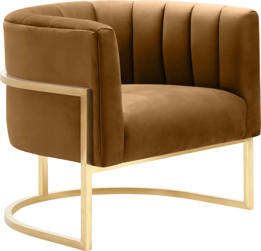 Arietta Cognac Accent Chair