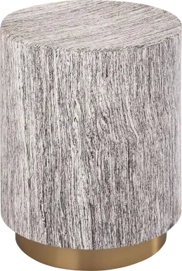 Angelius Gray Accent Table