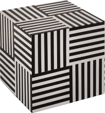 Zeaux Black Accent Table