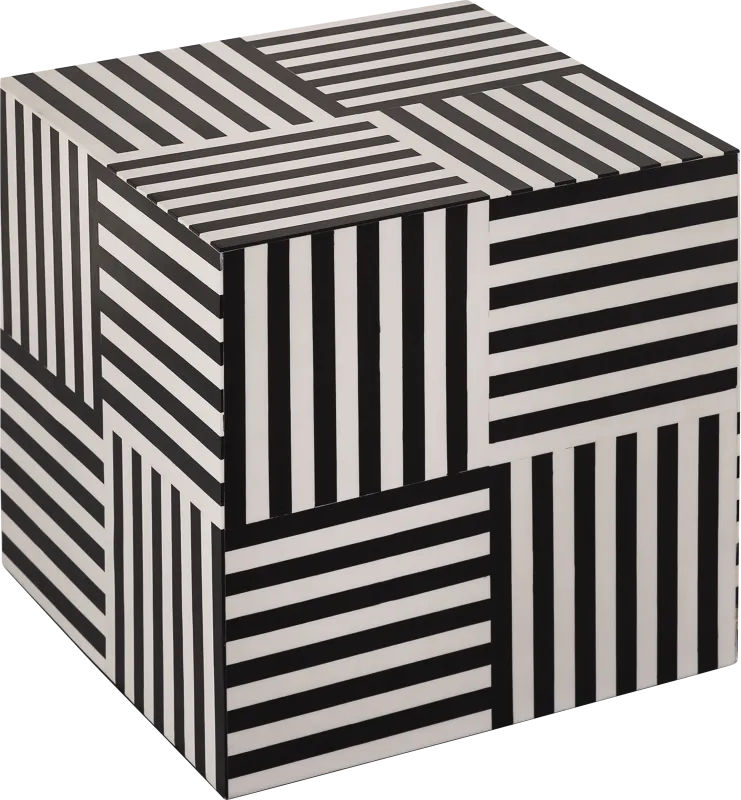 Zeaux Black Accent Table