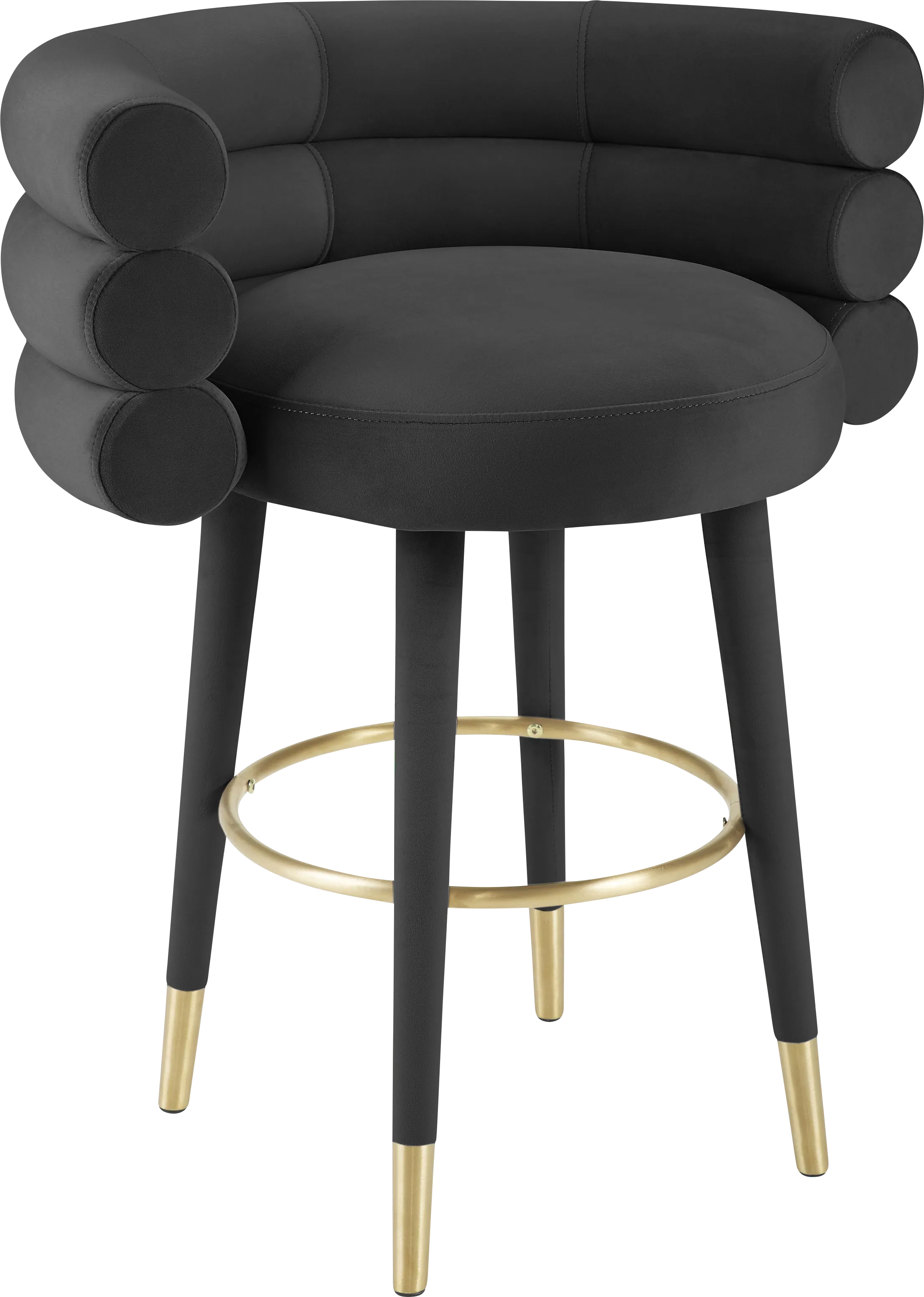 Barberry Black Counter Height Stool - Thumbnail - Image 1