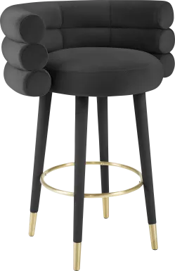 Barberry Black Barstool
