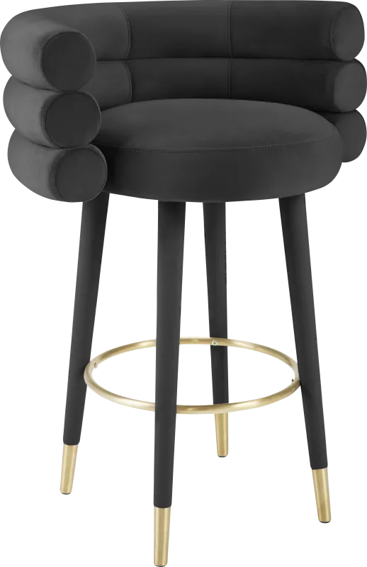 Barberry Black Barstool