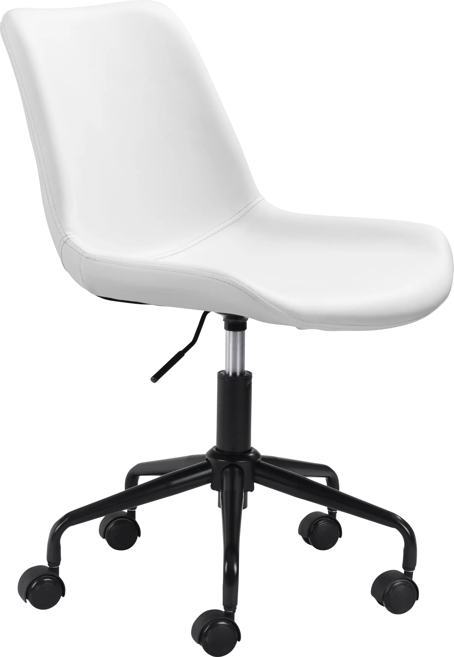 Duckney White Office Chair