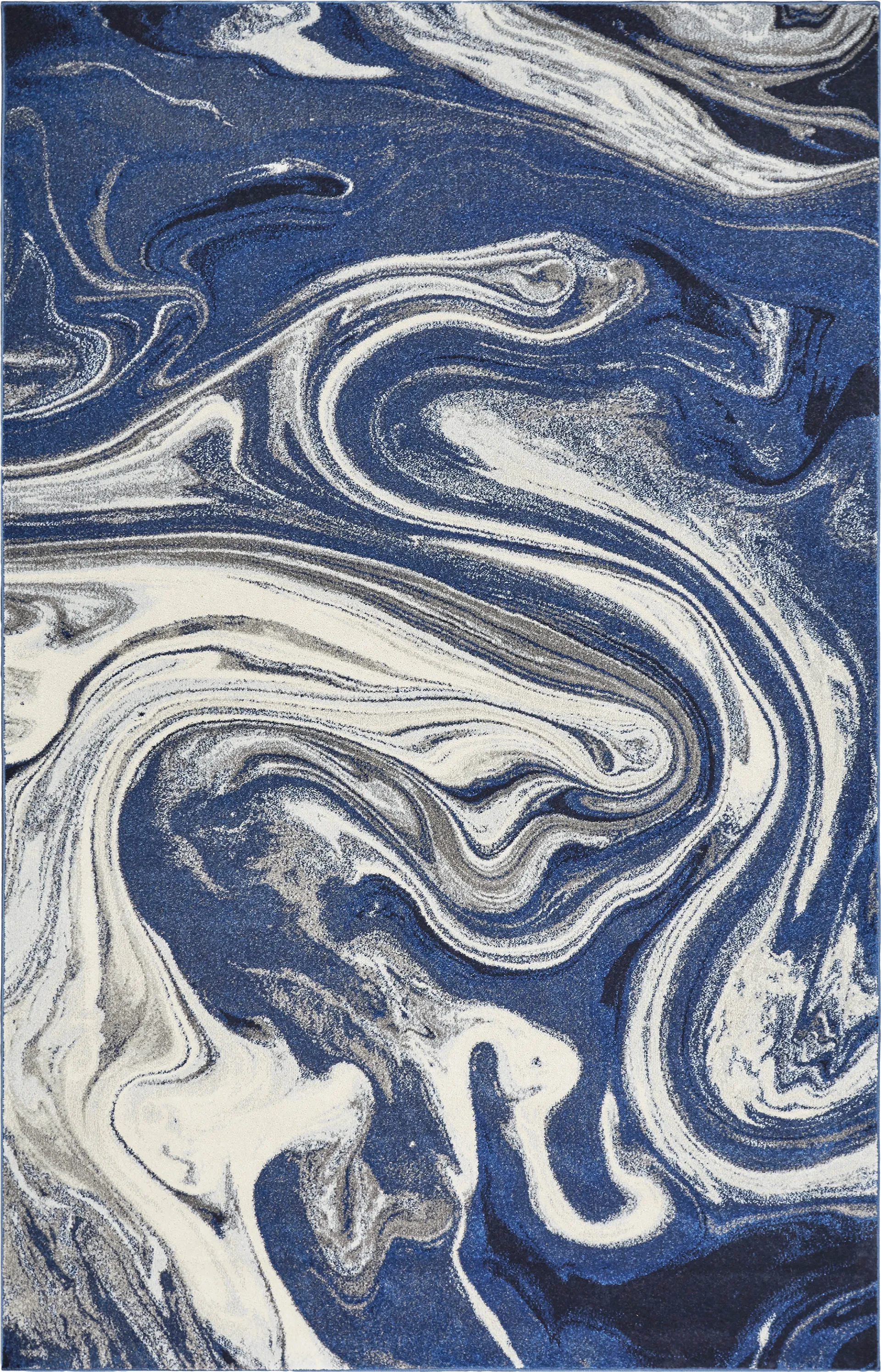 Aymil Blue 5' x 7'6 Rug - Image 1
