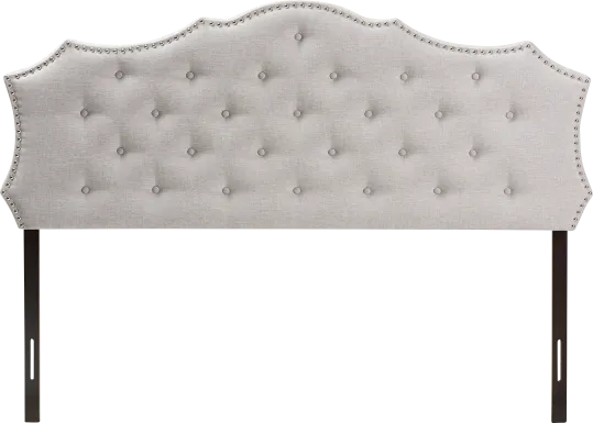 Poppleton Gray Queen Upholstered Headboard