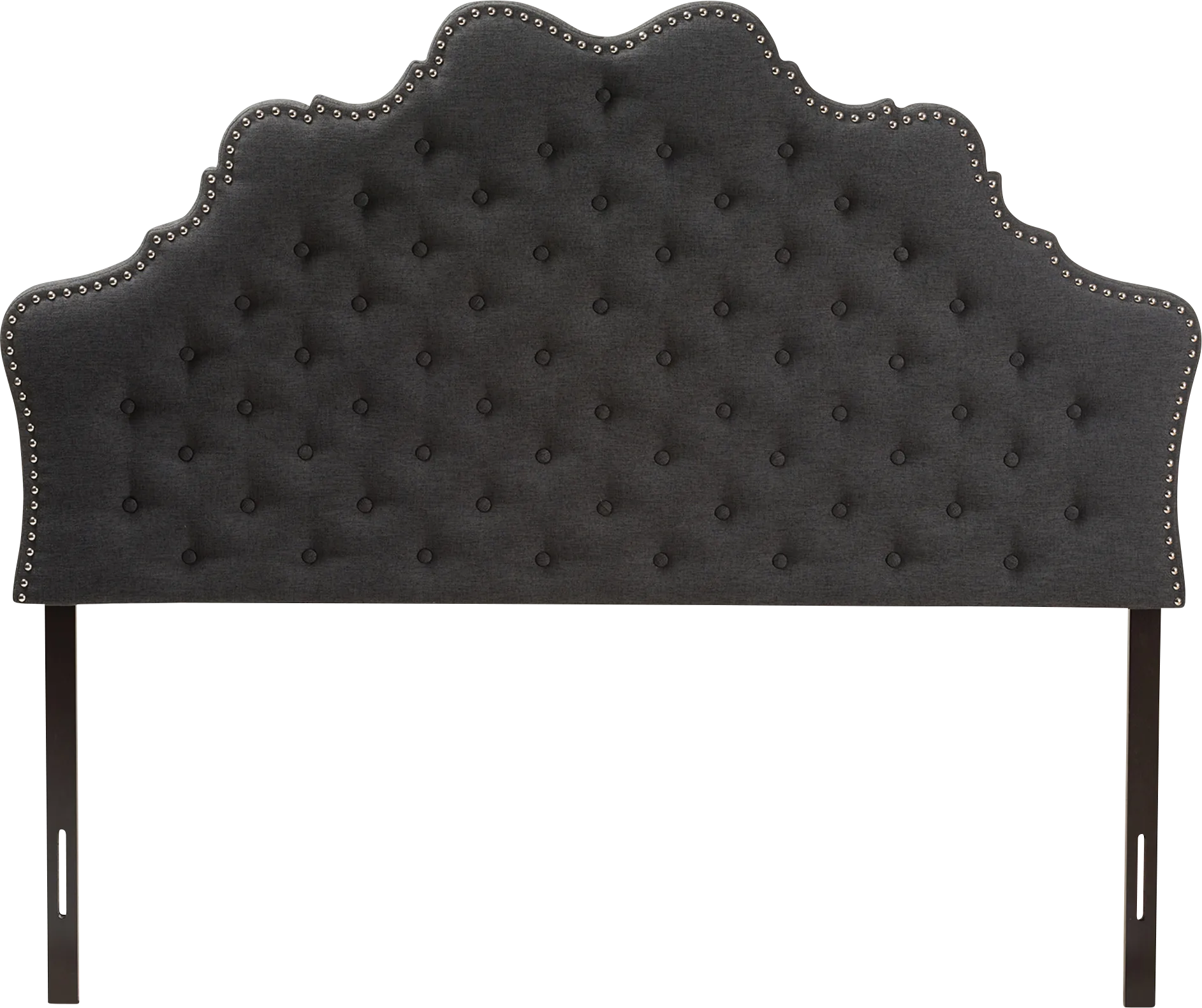 Conagra Charcoal King Upholstered Headboard - Thumbnail - Image 1