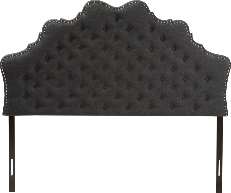 Conagra Charcoal Queen Upholstered Headboard