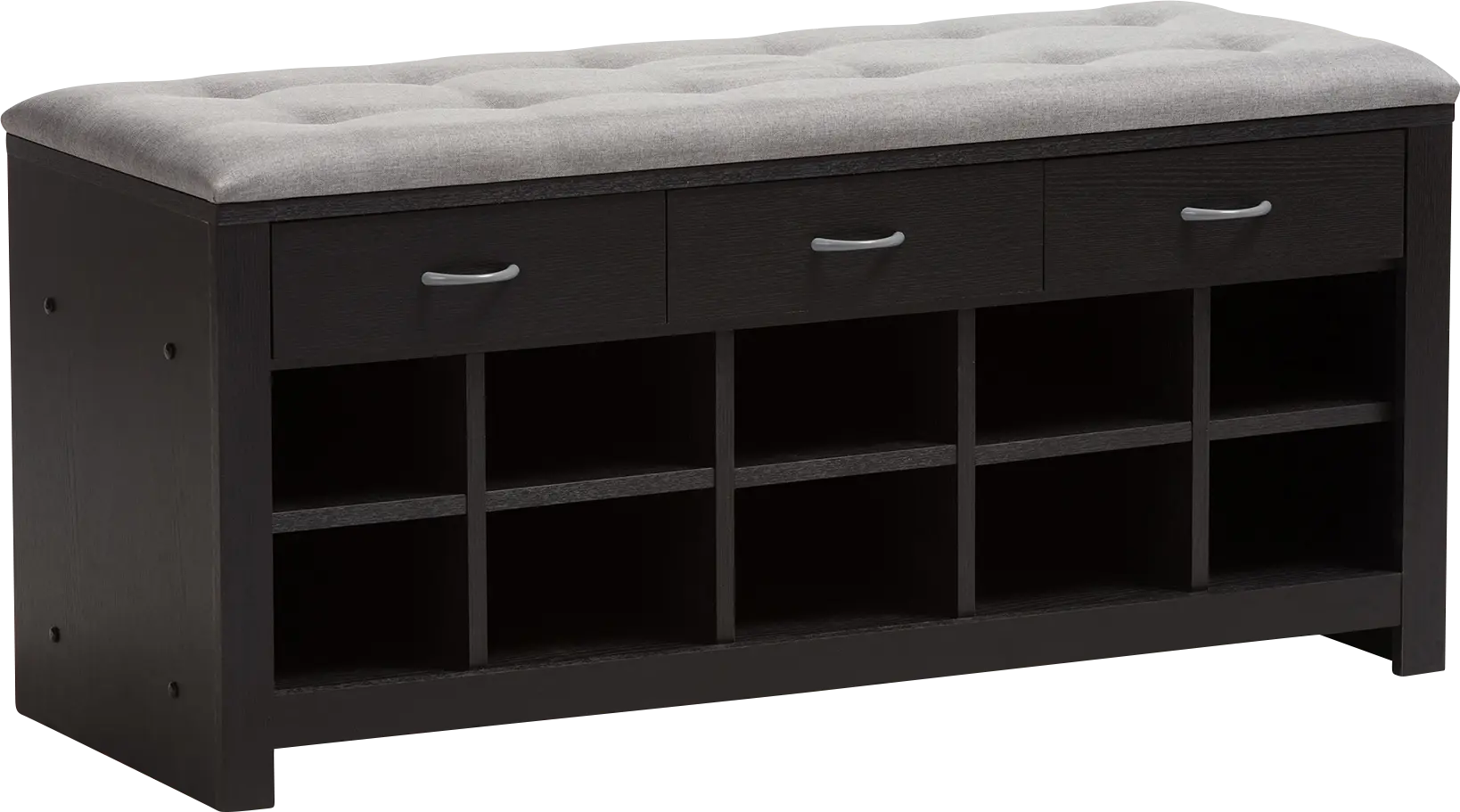 Spinnaker Gray Storage Bench