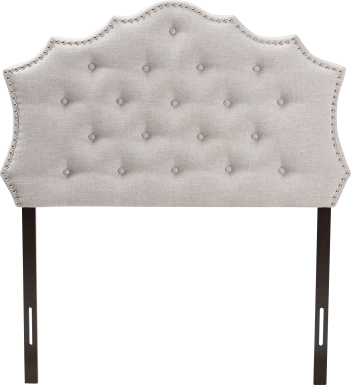 Poppleton Gray Twin Upholstered Headboard