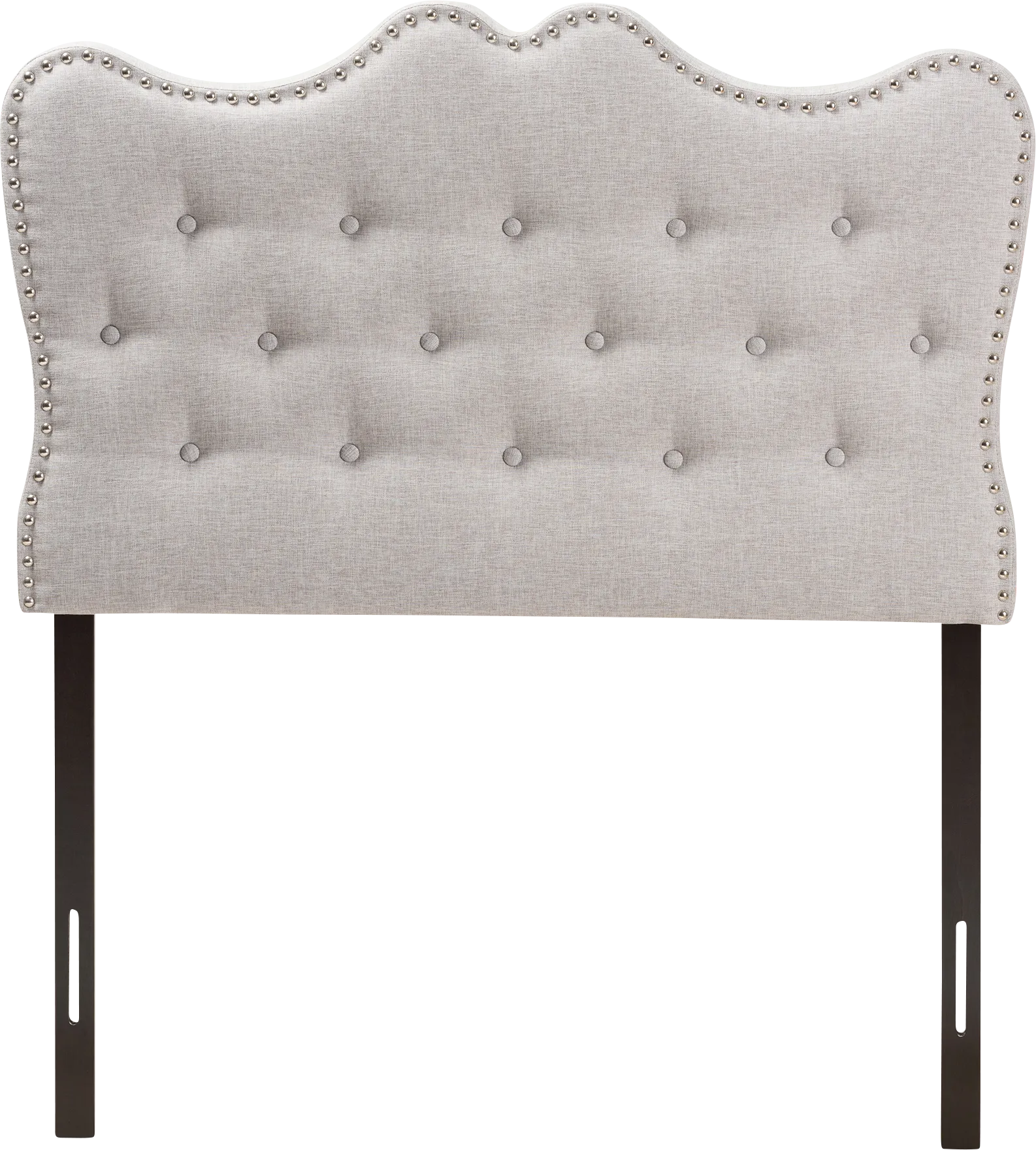 Glenvale Gray Twin Upholstered Headboard - Image 1