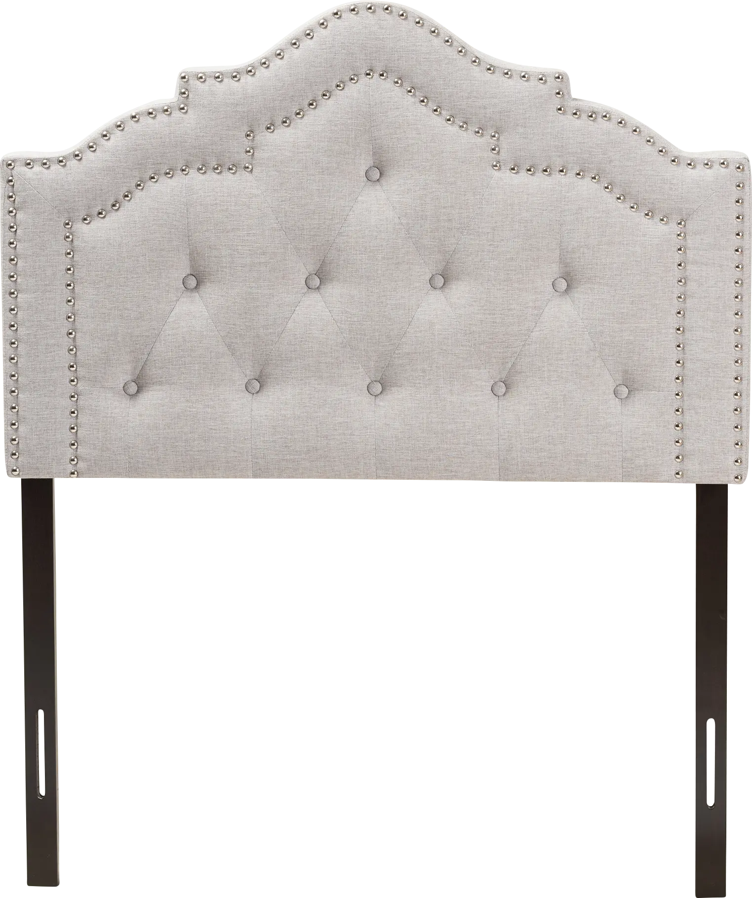 Allamar Gray Twin Upholstered Headboard