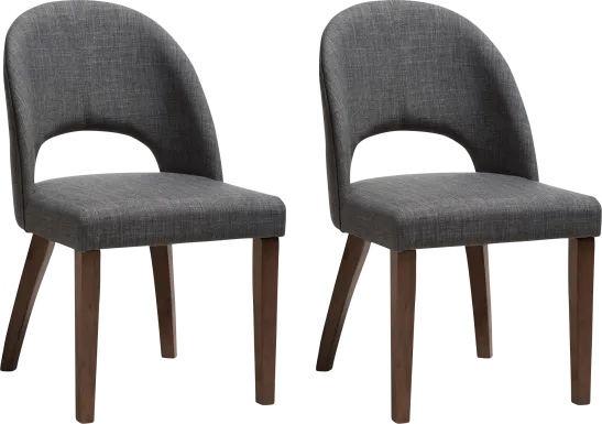 Midgaard Charcoal Dining Chair, Set of 2