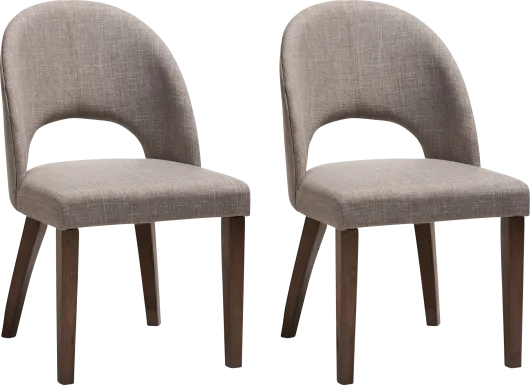 Midgaard Gray Dining Chair, Set of 2