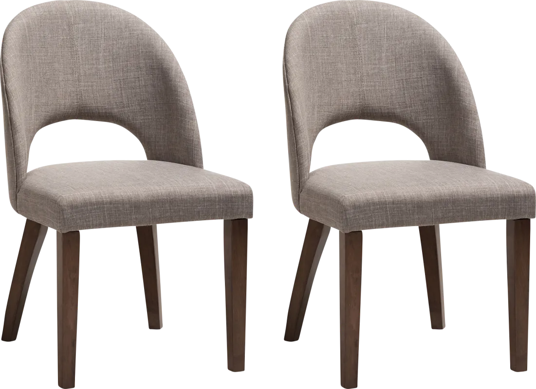 Midgaard Gray Dining Chair, Set of 2