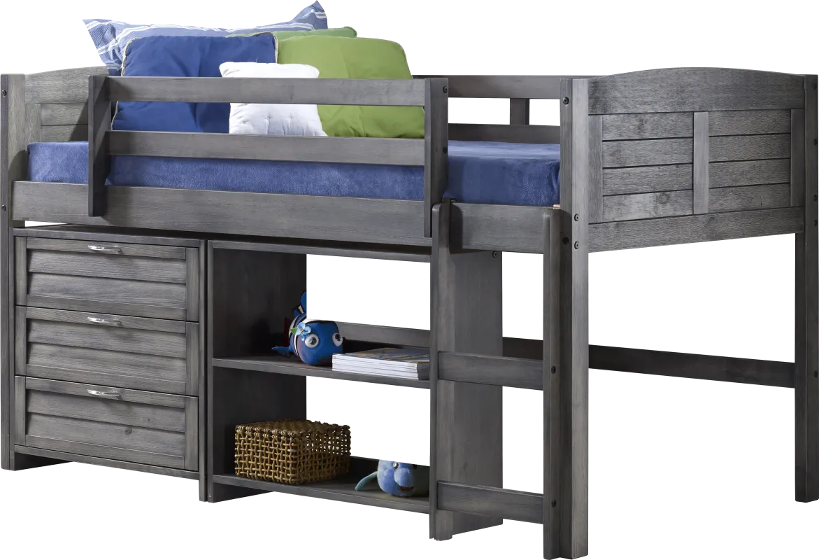 Kids Daintree Gray Twin Jr. Loft Bed