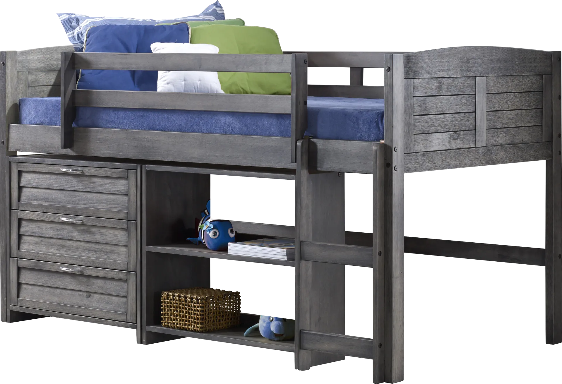 Kids Daintree Gray Twin Jr. Loft Bed - Image 1