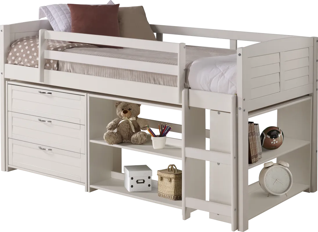 Kids Daintree White Twin Jr. Loft Bed