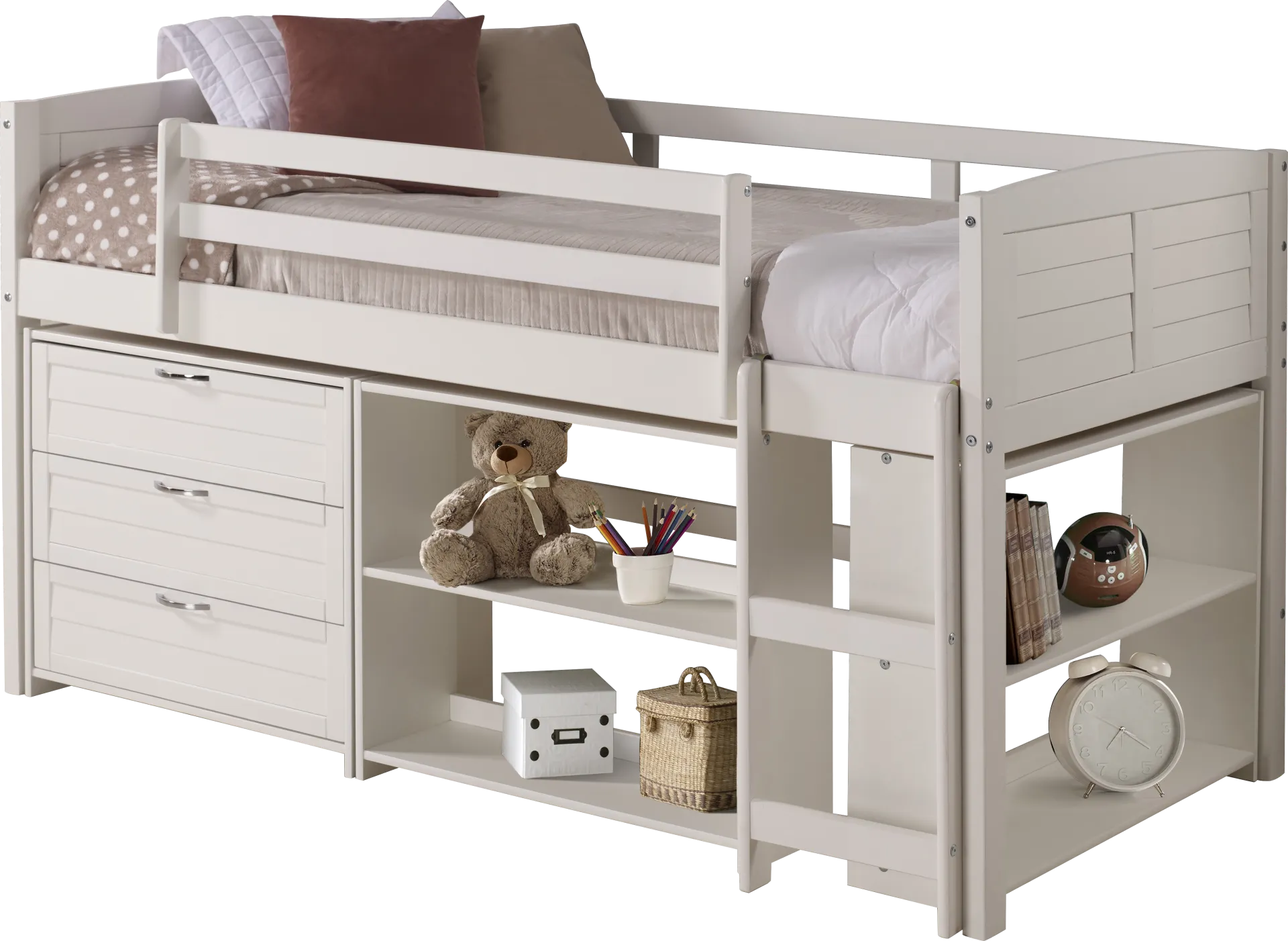Kids Daintree White Twin Jr. Loft Bed - Image 1