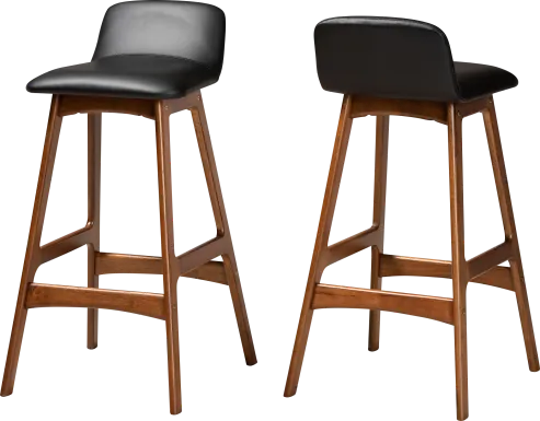Ledford Black Barstool, Set of 2