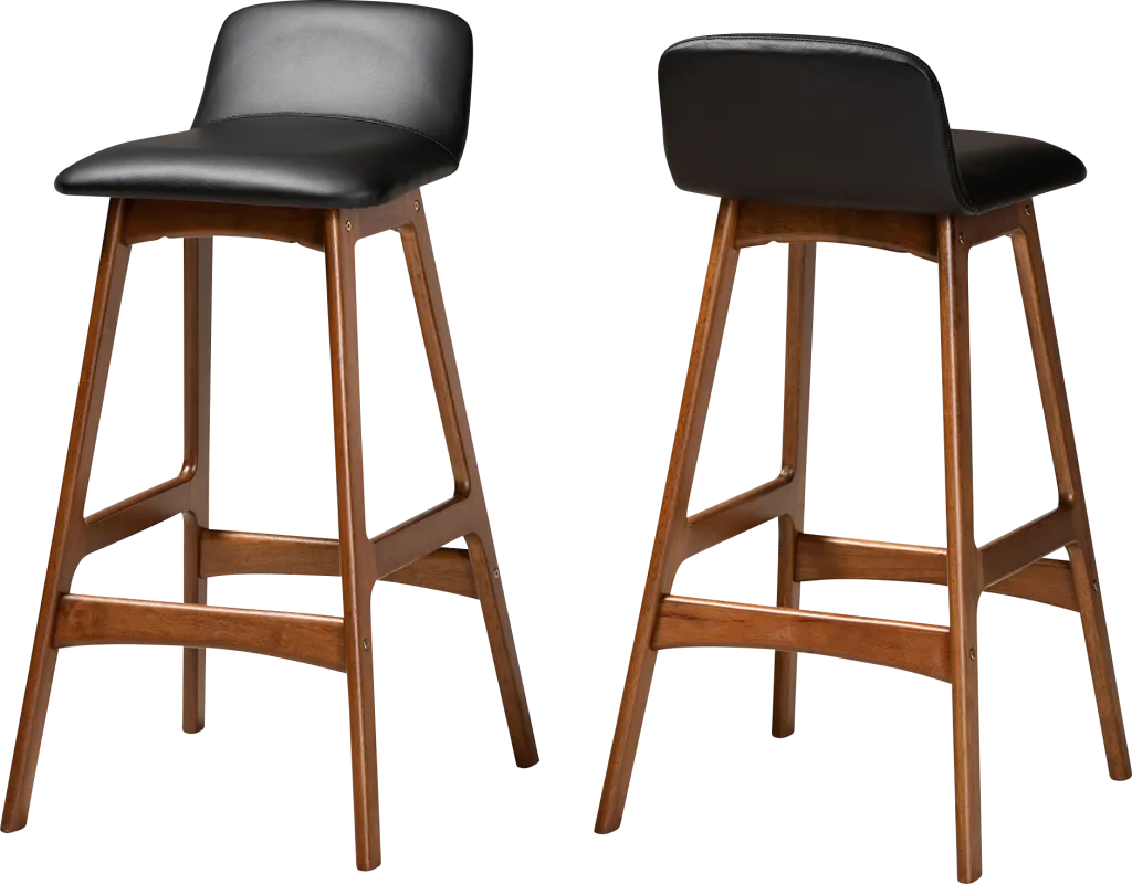Ledford Black Barstool, Set of 2