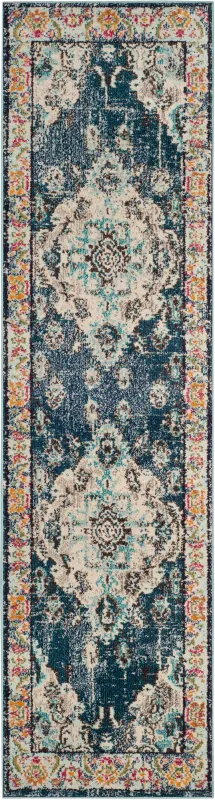 Jailyn Navy 2'2 x 10' Runner Rug