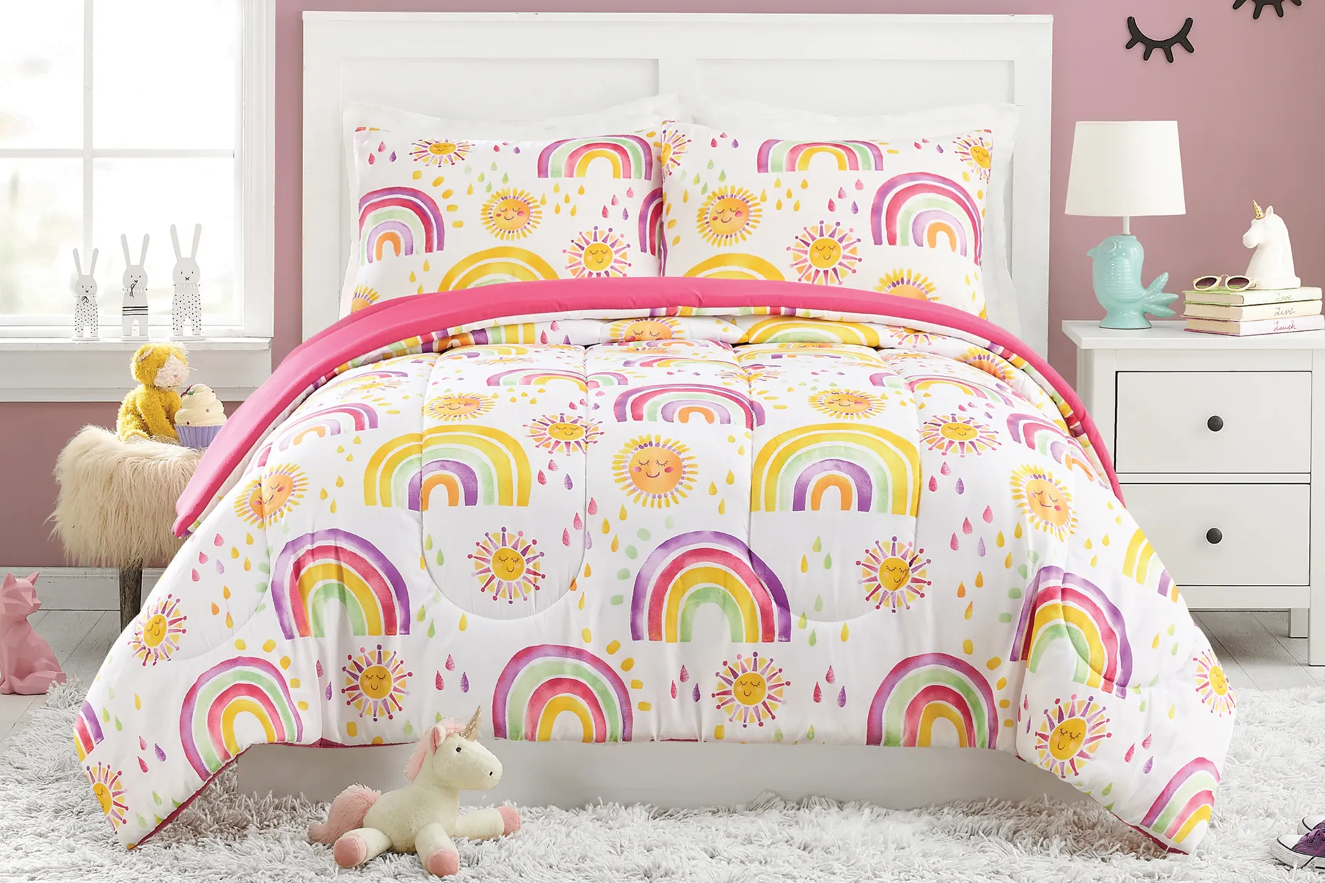Kids Arcle Pink Full/Queen Comforter Set - Image 1