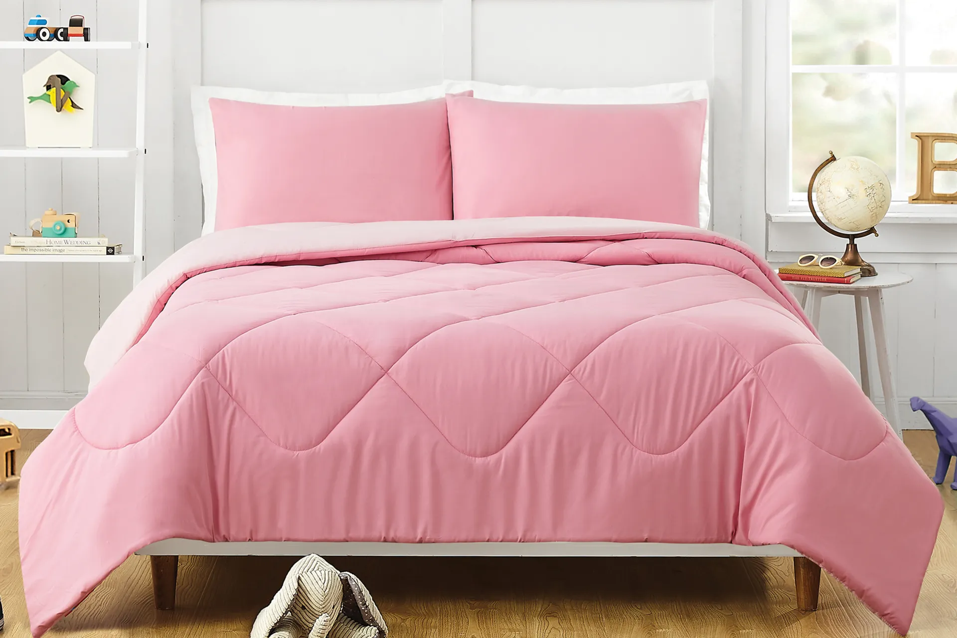 Kids Irys Pink Twin Comforter Set - Image 2
