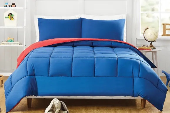 Kids Vroomy Blue Full/Queen Comforter Set
