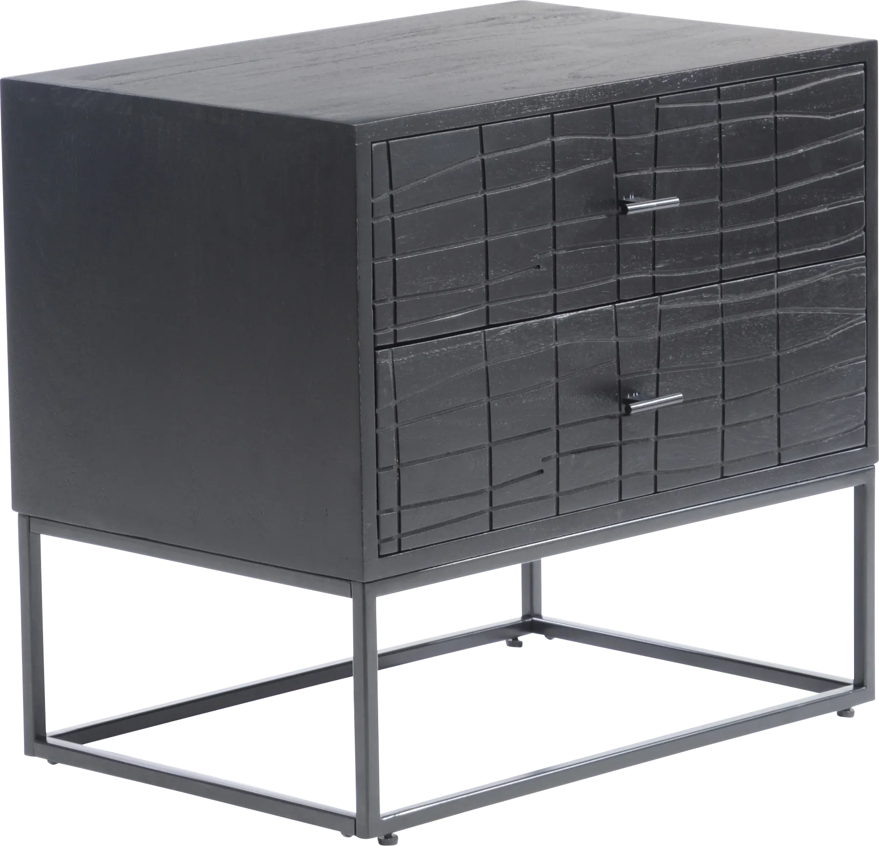 Fichett Black Nightstand - Image 1