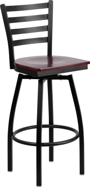 Verdon Mahogany Swivel Barstool