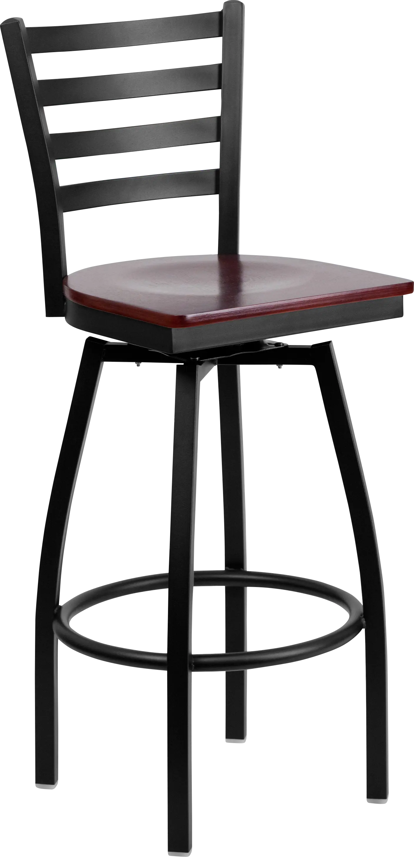 Verdon Mahogany Swivel Barstool