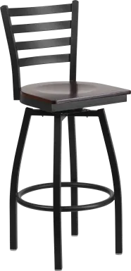 Verdon Walnut Swivel Barstool