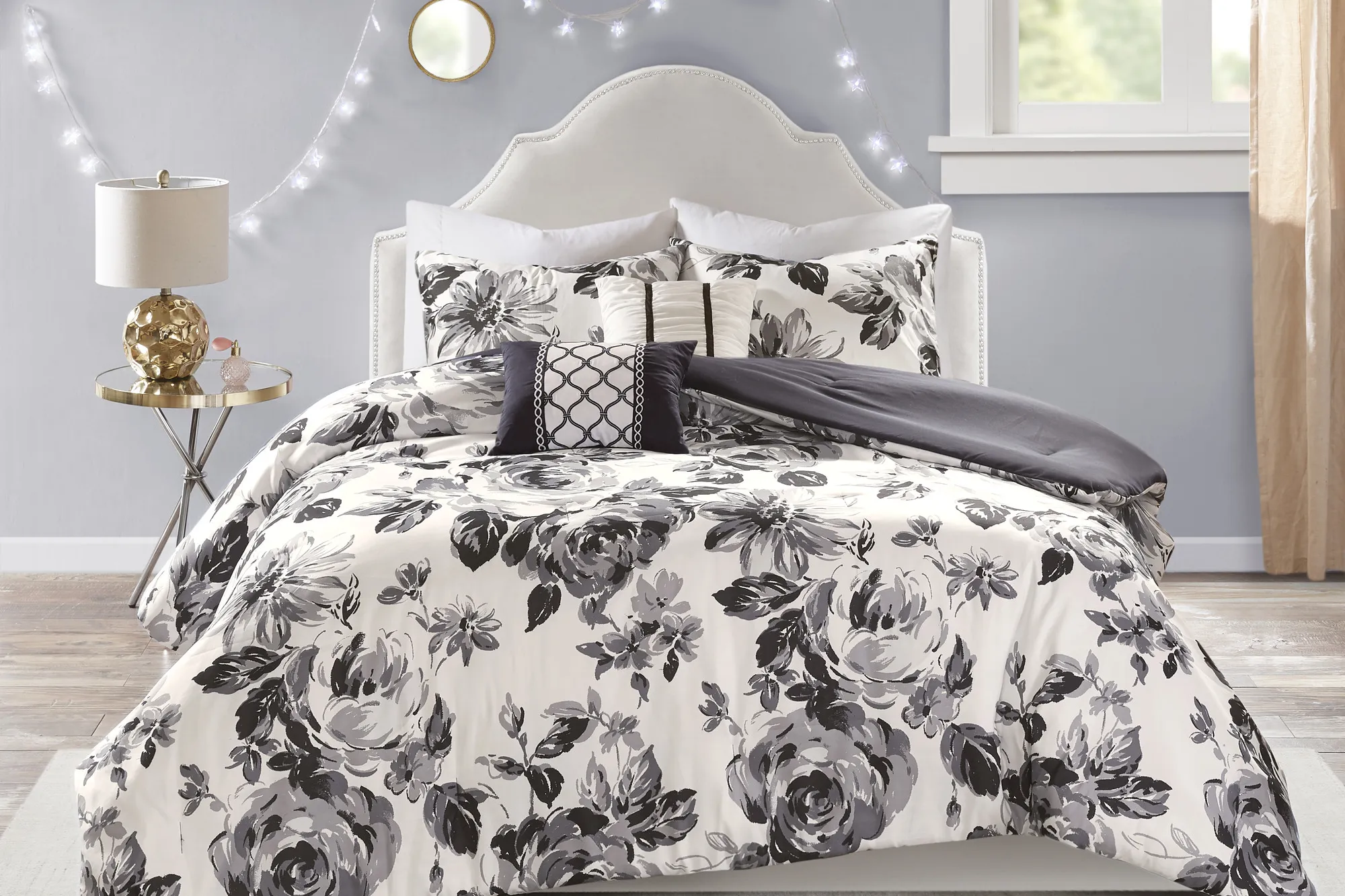 Kids Monochroma Black Full/Queen Comforter Set - Thumbnail - Image 2
