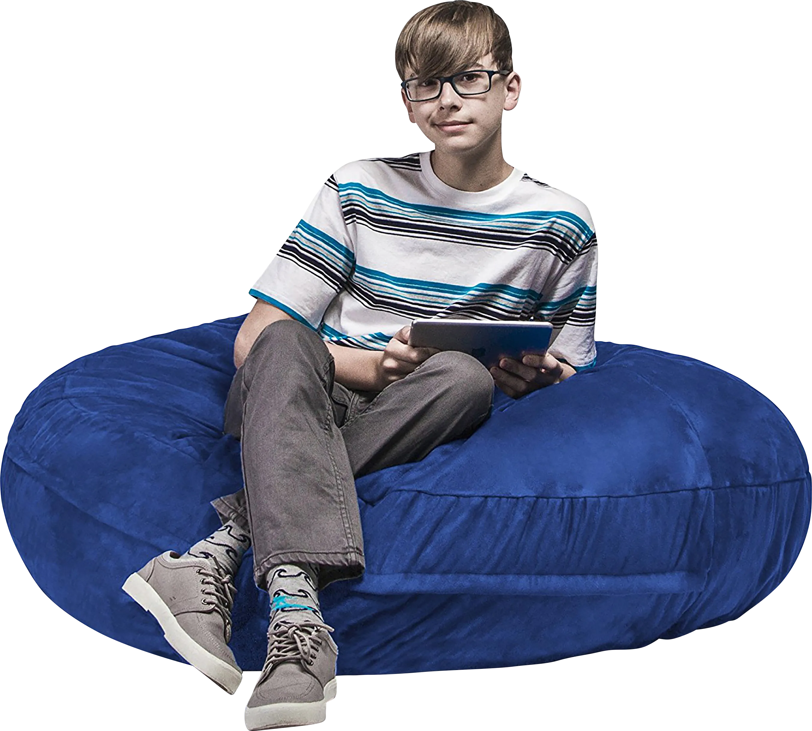 Kids Calix Blue Bean Bag Chair