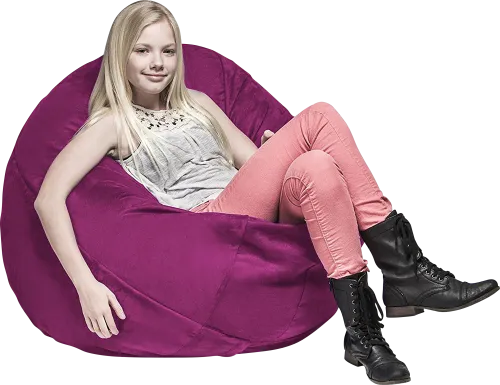 Kids Calix Fuchsia Bean Bag Chair