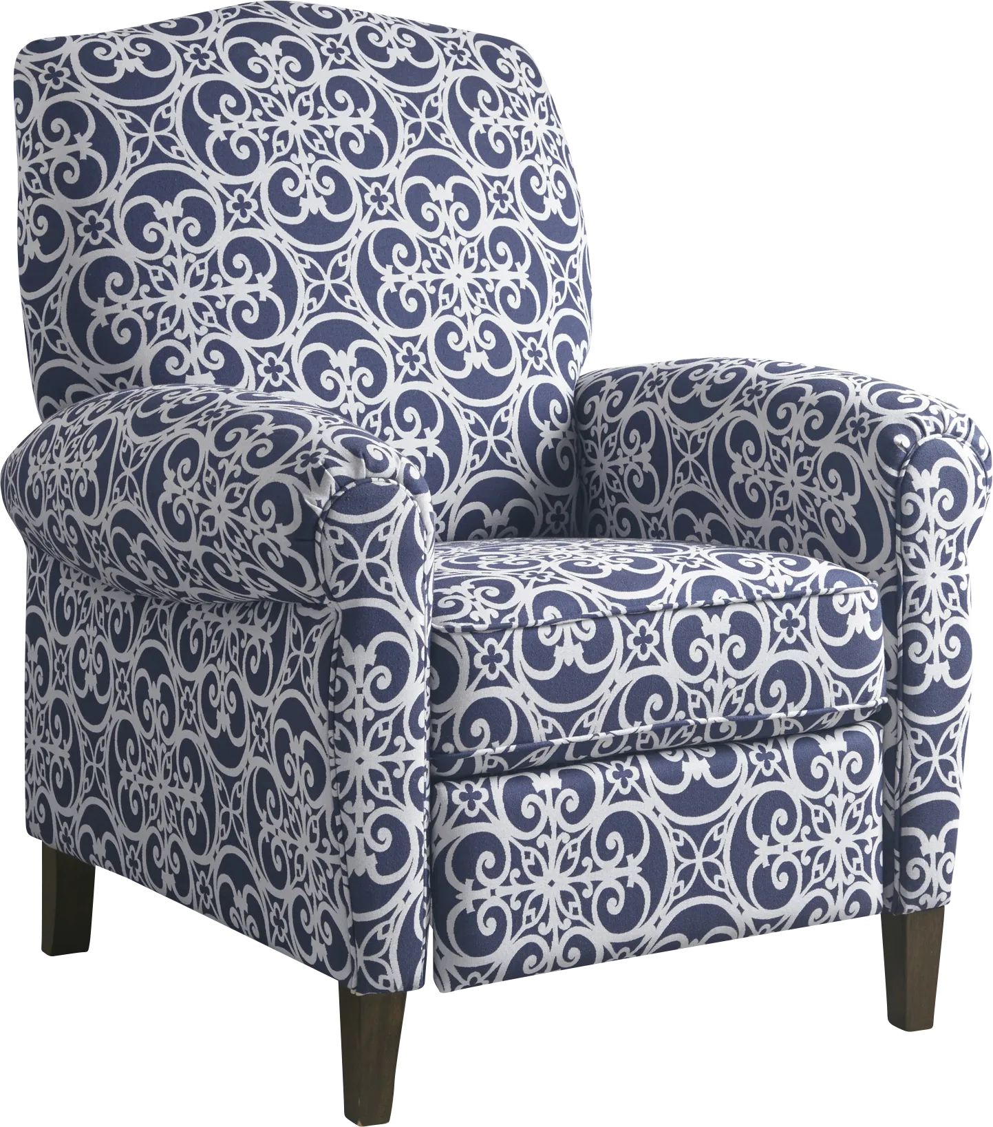 Larical Blue Recliner - Image 1