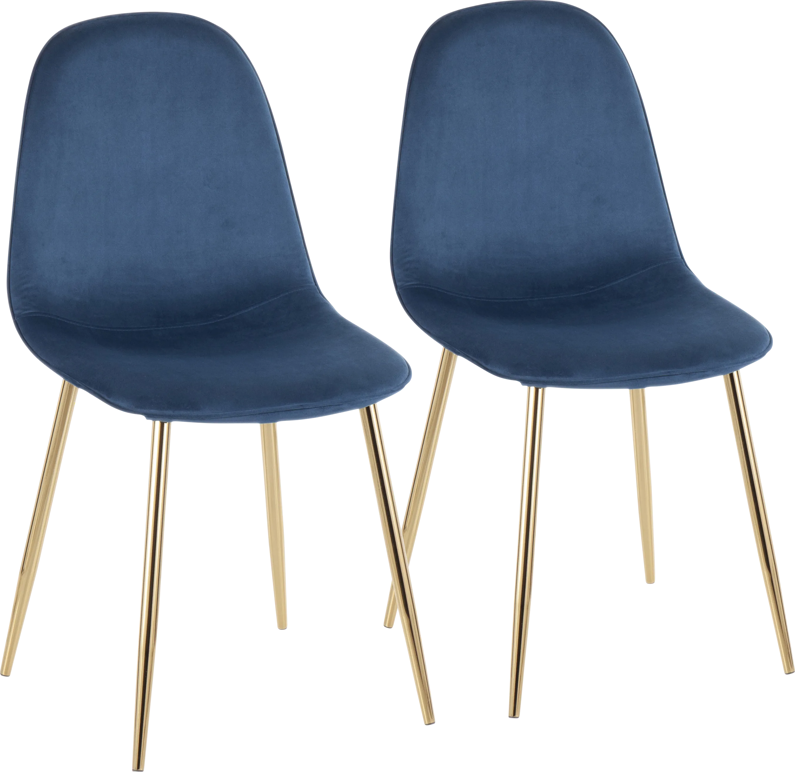 Kernack I Blue Side Chair, Set of 2 - Thumbnail - Image 1