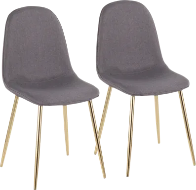 Kernack I Charcoal Side Chair, Set of 2