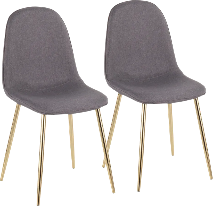 Kernack I Charcoal Side Chair, Set of 2