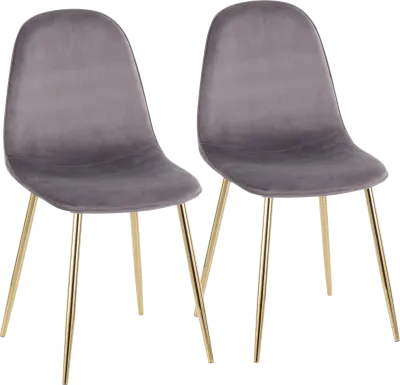 Kernack I Gray Side Chair, Set of 2