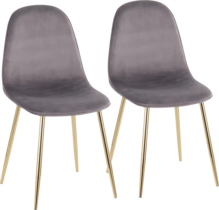 Kernack I Gray Side Chair, Set of 2