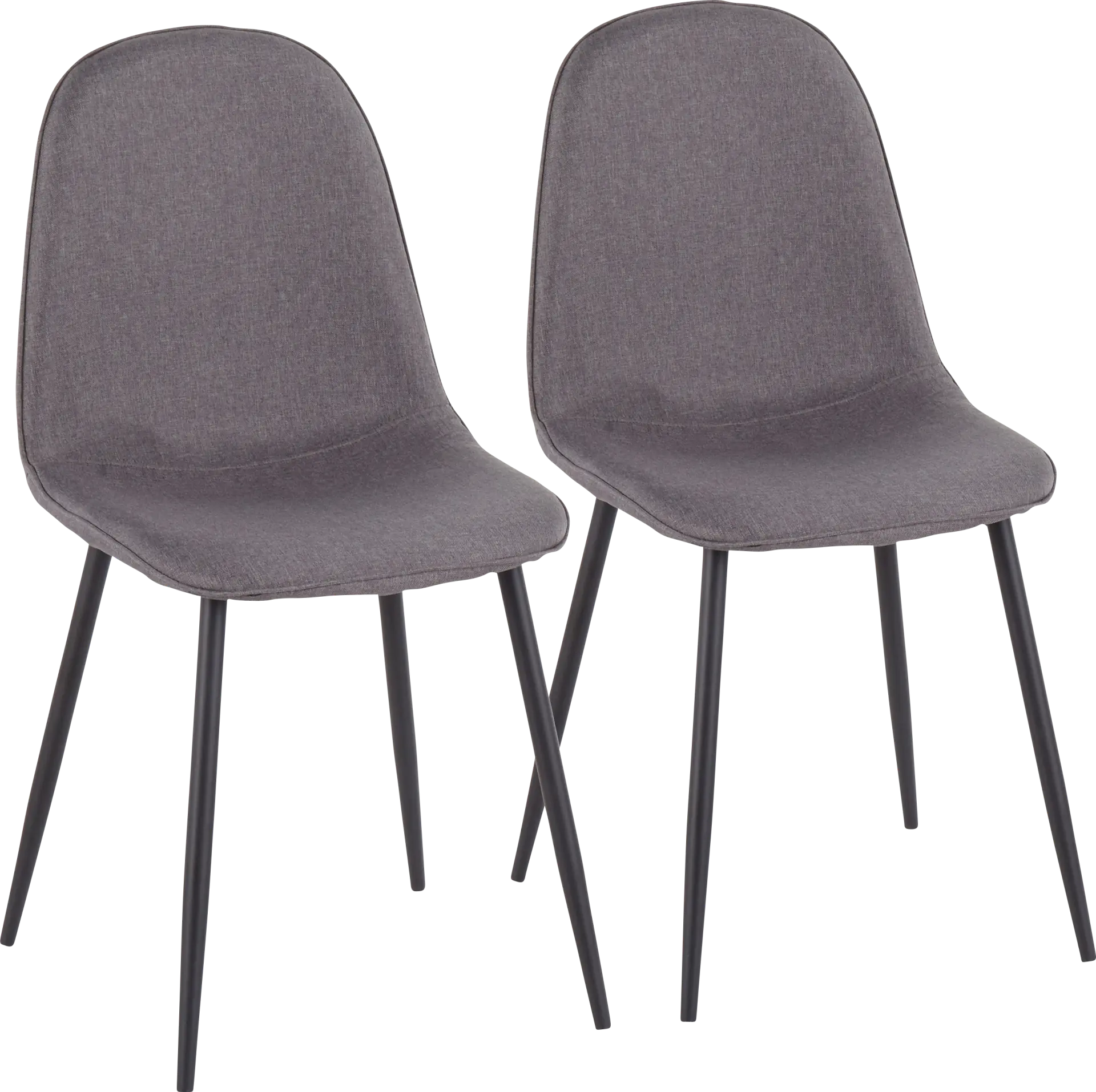 Kernack II Charcoal Side Chair, Set of 2