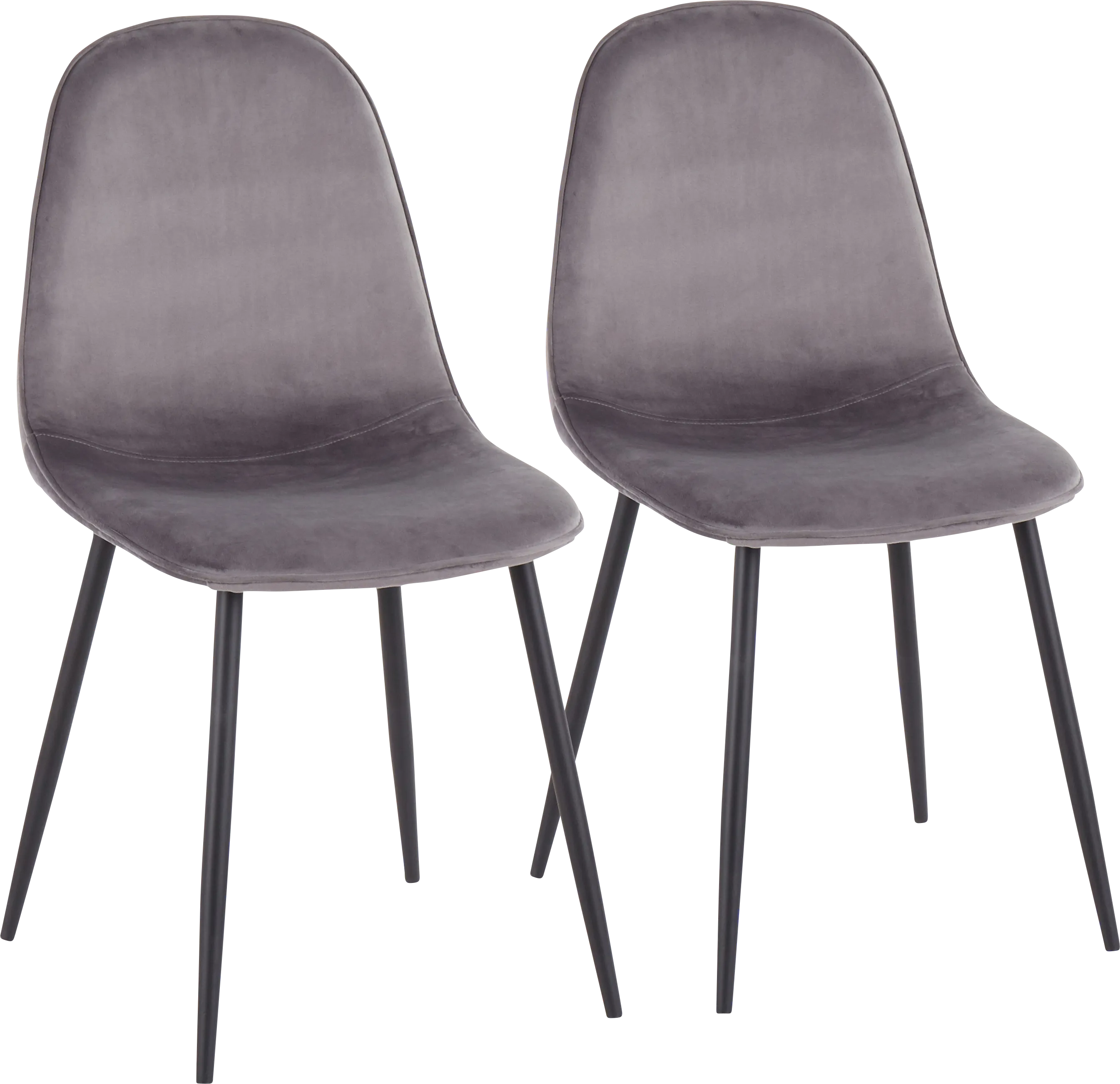 Kernack II Gray Side Chair, Set of 2 - Thumbnail - Image 1