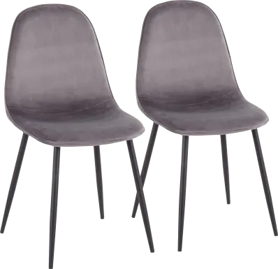 Kernack II Gray Side Chair, Set of 2