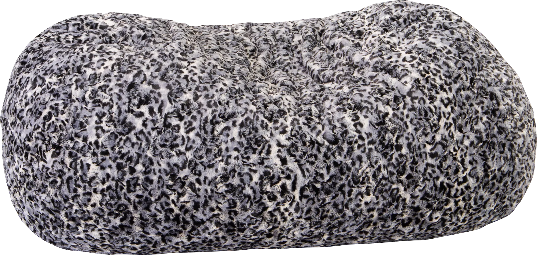 Kids Winter Dream Charcoal Faux Fur Small Bean Bag - Image 1