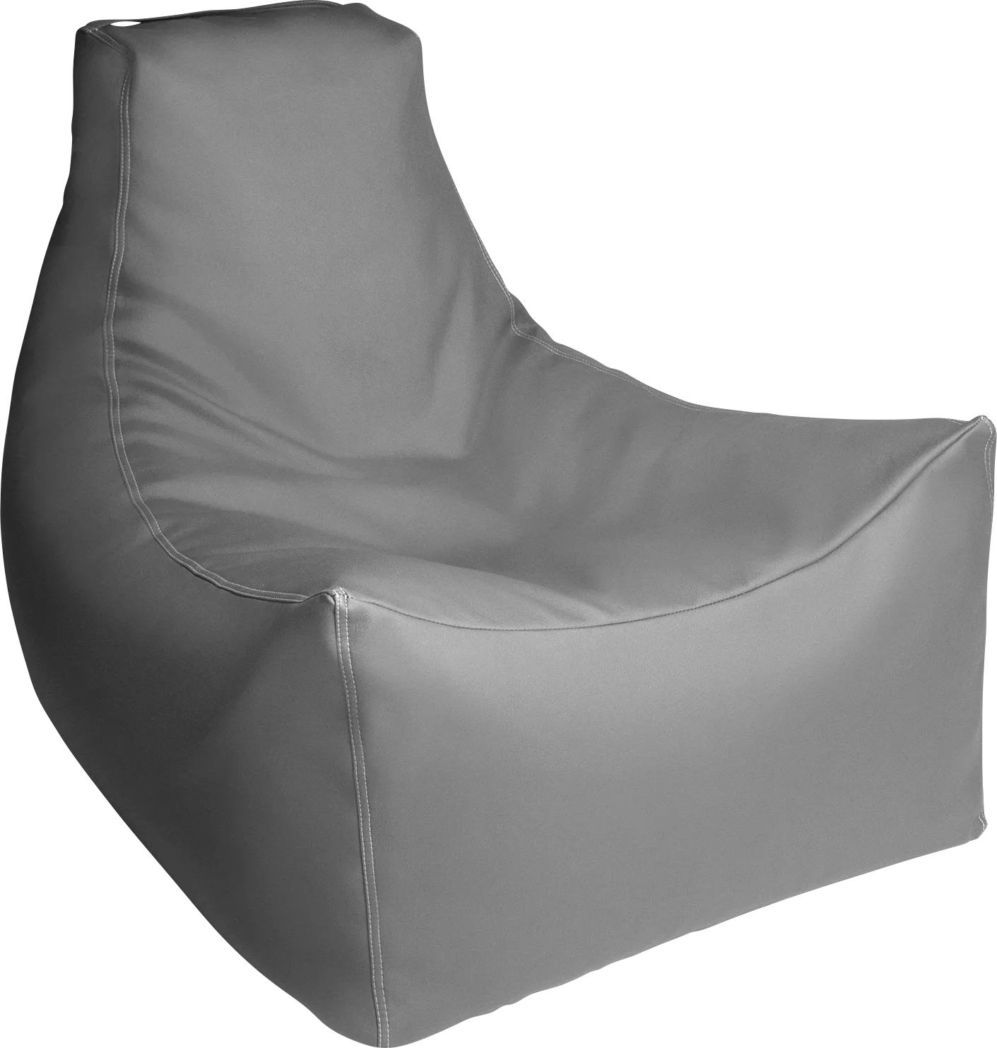 Kids Wilfy Gray Large Bean Bag Chair - Thumbnail - Image 1